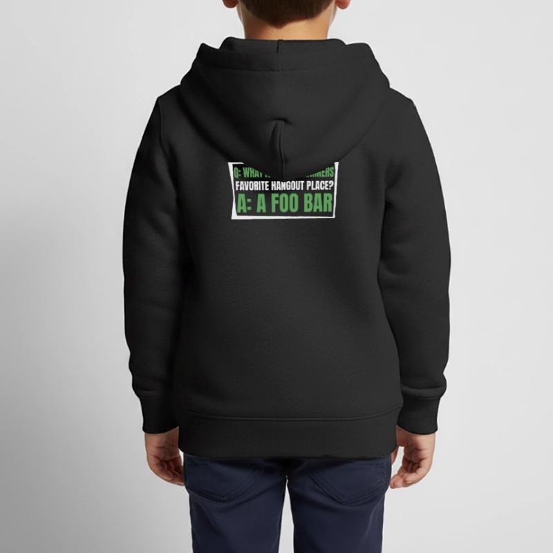 Développeur Coder Programmeur Drôle Sweat Premium à capuche zippé enfant bio