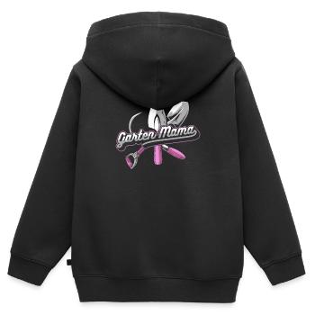 Hobbygärtner Garten Spaten - Kinder Premium Organic Zip Hoodie - Schwarz - Hinten - AI Model Kid Male (0cm)
