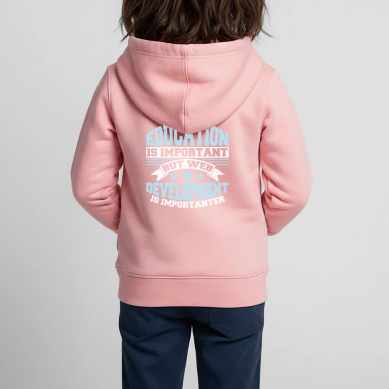 Web Developer Web Developer Funny Kids Premium Organic Zip-up Hoodie