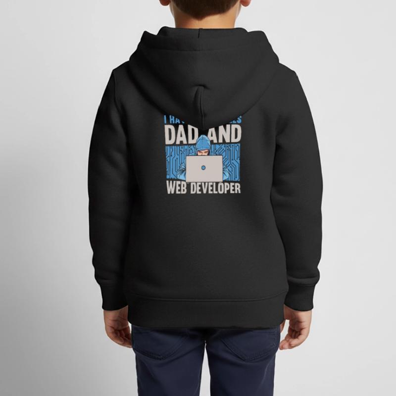 Web Developer Web Developer Father Kids Premium Organic Zip-up Hoodie