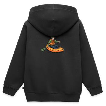 Rafting - Sweat Premium à capuche zippé enfant bio - noir - Dos - AI Model Kid Male (0cm)