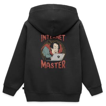 Web Developer Web Developer Master - Kids Premium Organic Zip-up Hoodie - black - Back - AI Model Kid Male (0cm)