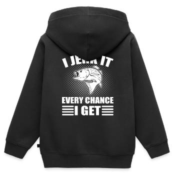 I Jerk It Every Chance I Get Matrose - Kinder Premium Organic Zip Hoodie - Schwarz - Hinten - AI Model Kid Male (0cm)