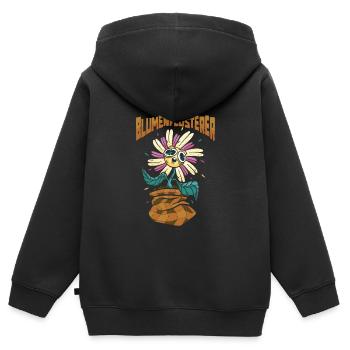 Hobbygärtner Garten Witzig - Kinder Premium Organic Zip Hoodie - Schwarz - Hinten - AI Model Kid Male (0cm)