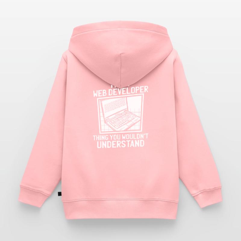 Web Developer Web Developer Kids Premium Organic Zip-up Hoodie