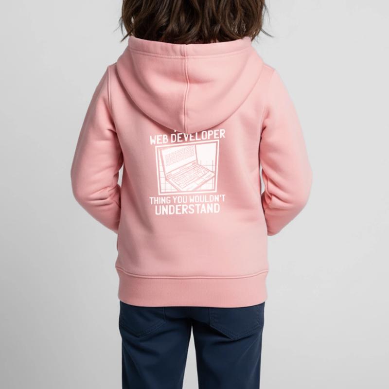 Web Developer Web Developer Kids Premium Organic Zip-up Hoodie
