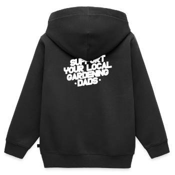 Hobbygärtner Garten Gartenvater - Kinder Premium Organic Zip Hoodie - Schwarz - Hinten - AI Model Kid Male (0cm)