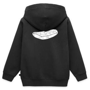 Rafting - Kids Premium Organic Zip-up Hoodie - black - Back - AI Model Kid Male (0cm)