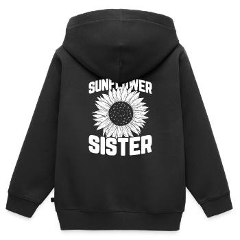 Hobbygärtner Garten Gartenschwester - Kinder Premium Organic Zip Hoodie - Schwarz - Hinten - AI Model Kid Male (0cm)