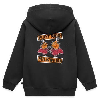Hobbygärtner Garten Monarch - Kinder Premium Organic Zip Hoodie - Schwarz - Hinten - AI Model Kid Male (0cm)
