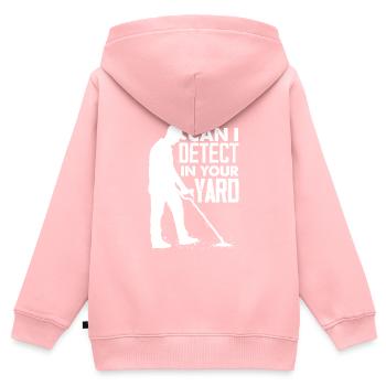 Détecteur de métaux à sondage amusant - Sweat Premium à capuche zippé enfant bio - rose - Dos - AI Model Kid Female (0cm)