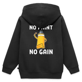 Malen Sie Palette Guter Künstler - Kinder Premium Organic Zip Hoodie - Schwarz - Hinten - AI Model Kid Male (0cm)