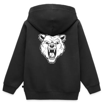 Zombie Halloween - Kinder Premium Organic Zip Hoodie - Schwarz - Hinten - AI Model Kid Male (0cm)