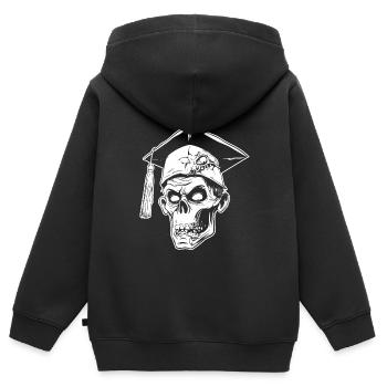 Zombie Halloween - Kinder Premium Organic Zip Hoodie - Schwarz - Hinten - AI Model Kid Male (0cm)