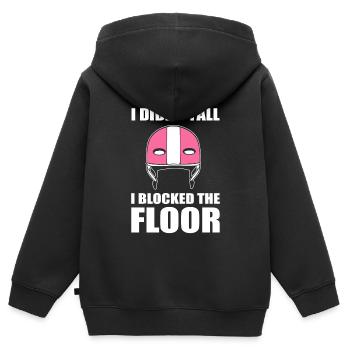 Roller Derby -Ausrüstung Derby Skater - Kinder Premium Organic Zip Hoodie - Schwarz - Hinten - AI Model Kid Male (0cm)