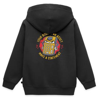 Accountant Tax Advisor Calculator - Kids Premium Organic Zip-up Hoodie - black - Back - AI Model Kid Male (0cm)