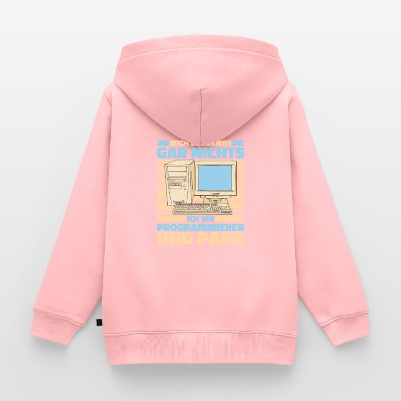 Entwickler Coder Programmierer Vater Kinder Premium Organic Zip Hoodie