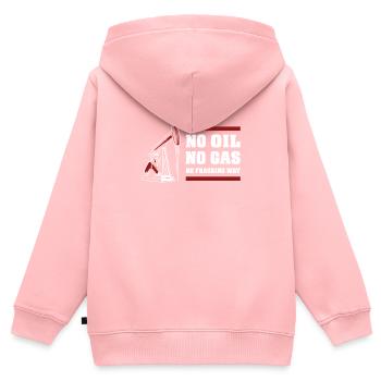 Ölfeld Bohrinsel Fracking - Kinder Premium Organic Zip Hoodie - Rosa - Hinten - AI Model Kid Female (0cm)