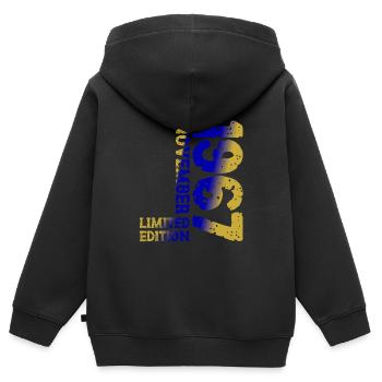 1967 November Limited Edition 56th Birthday Decoration - Kids Premium Organic Zip-up Hoodie - black - Back - AI Model Kid Male (0cm)