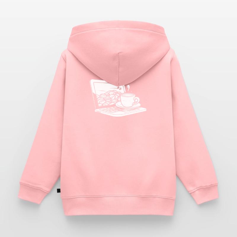 Developer, Coder, Programmer, Coffee Kids Premium Organic Zip-up Hoodie