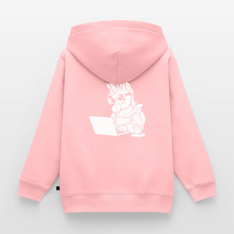 Developer, Coder, Programmer, Coffee Kids Premium Organic Zip-up Hoodie