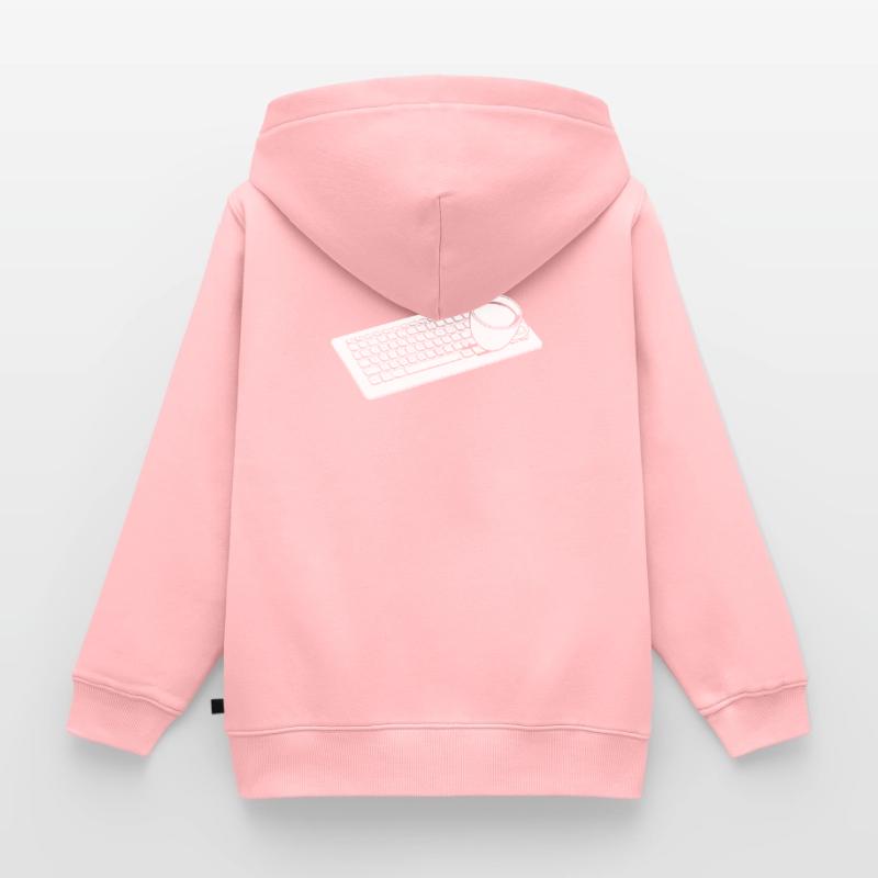 Entwickler Coder Programmierer Kaffee Kinder Premium Organic Zip Hoodie