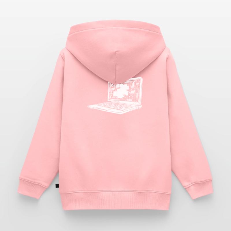 Developer, Coder, Programmer Kids Premium Organic Zip-up Hoodie