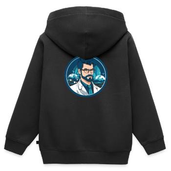 Data Science Data Analyst Cool - Kids Premium Organic Zip-up Hoodie - black - Back - AI Model Kid Male (0cm)