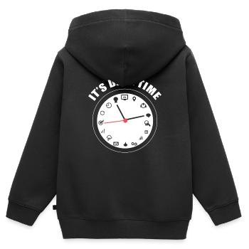Datenanalyse Data Warehouse Analyst - Kinder Premium Organic Zip Hoodie - Schwarz - Hinten - AI Model Kid Male (0cm)
