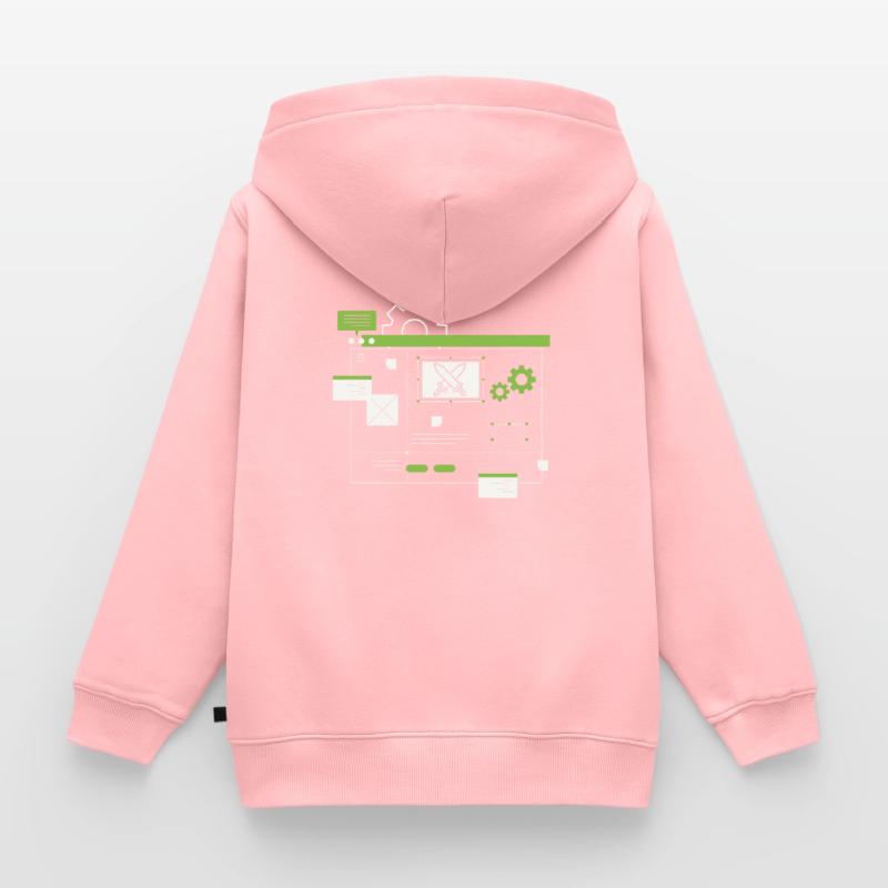 Developer, Coder, Programmer Kids Premium Organic Zip-up Hoodie