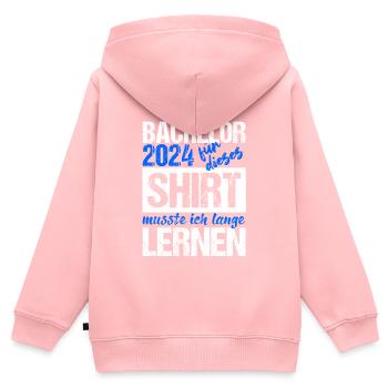 Bachelor 2024 Lange Genug Gelernt Lasst Uns Feiern - Kinder Premium Organic Zip Hoodie - Rosa - Hinten - AI Model Kid Female (0cm)