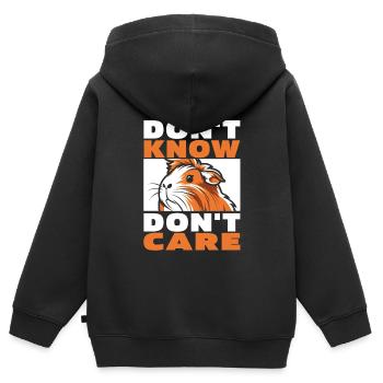 Guinea Pig Guinea Pig Funny - Kids Premium Organic Zip-up Hoodie - black - Back - AI Model Kid Male (0cm)