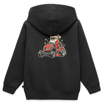 Hobbygärtner Garten - Kinder Premium Organic Zip Hoodie - Schwarz - Hinten - AI Model Kid Male (0cm)
