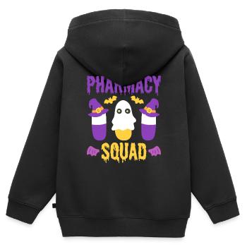 Pharmacy Squad Apotheker - Kinder Premium Organic Zip Hoodie - Schwarz - Hinten - AI Model Kid Male (0cm)