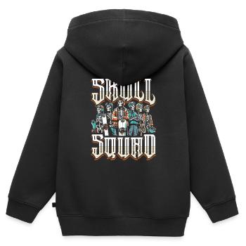 Snowboard Snowboarder - Sweat Premium à capuche zippé enfant bio - noir - Dos - AI Model Kid Male (0cm)