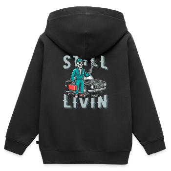Kfz Mechaniker - Kinder Premium Organic Zip Hoodie - Schwarz - Hinten - AI Model Kid Male (0cm)