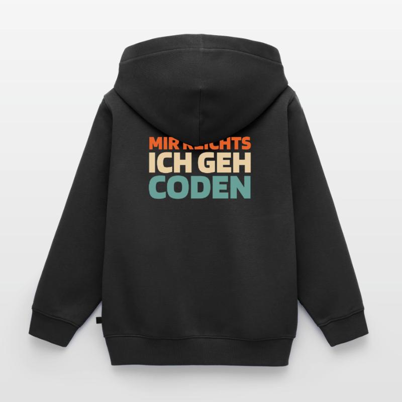 Développeur, Codeur, Programmeur Sweat Premium à capuche zippé enfant bio
