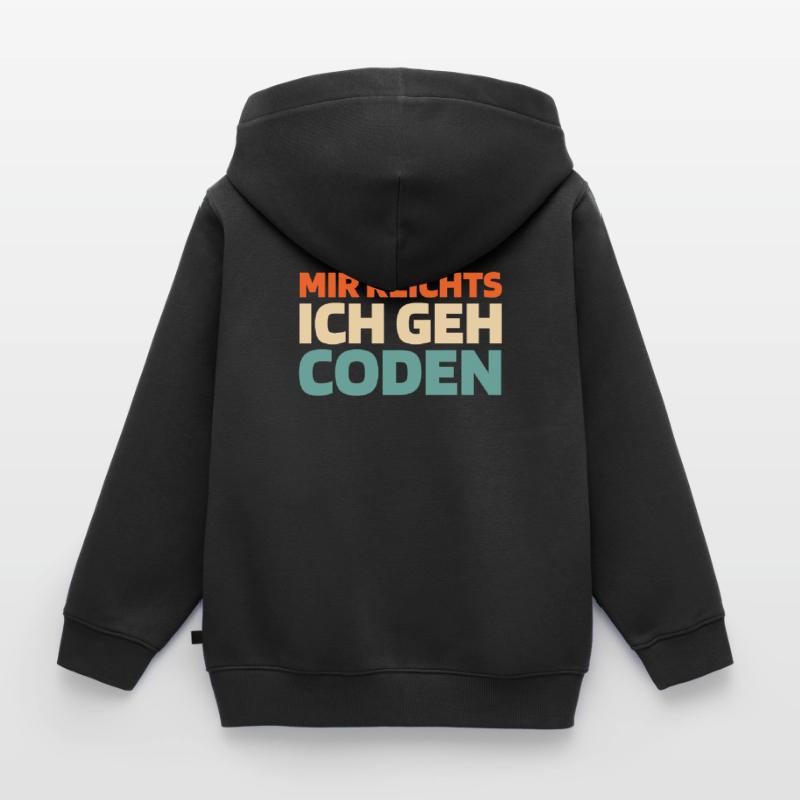 Developer, Coder, Programmer Kids Premium Organic Zip-up Hoodie