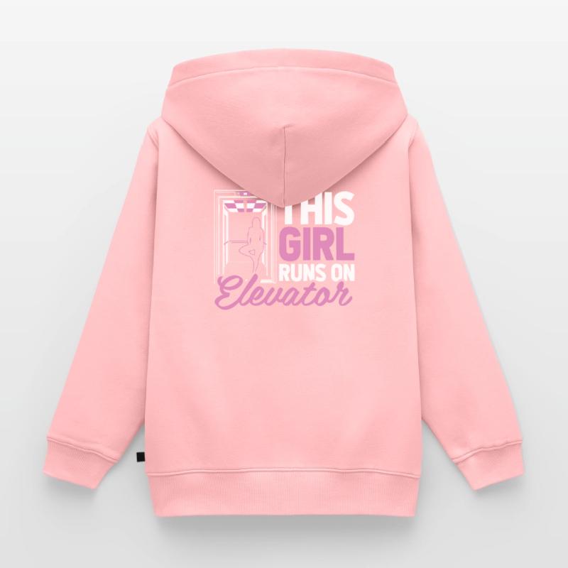 Elevator Elevator Kids Premium Organic Zip-up Hoodie