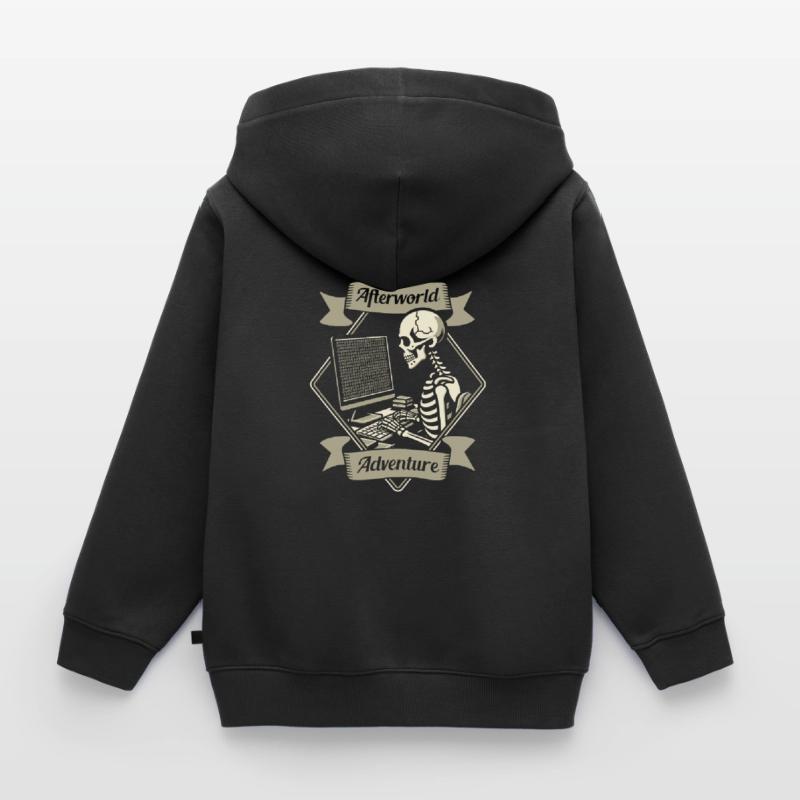 Développeur Codeur Programmeur Sweat Premium à capuche zippé enfant bio