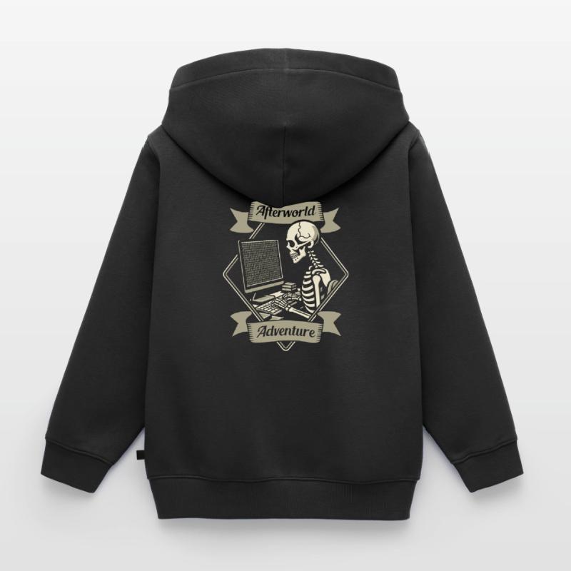 Développeur Codeur Programmeur Sweat Premium à capuche zippé enfant bio