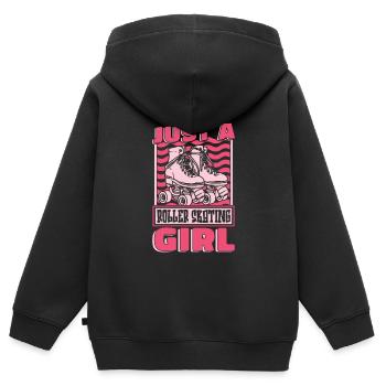 Patins à roulettes Patinage à roulettes - Sweat Premium à capuche zippé enfant bio - noir - Dos - AI Model Kid Male (0cm)