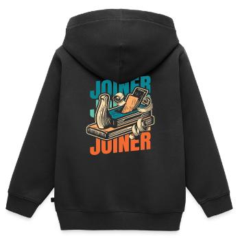Carpenter Carpenter - Kids Premium Organic Zip-up Hoodie - black - Back - AI Model Kid Male (0cm)