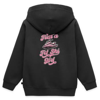Jet Ski Juste Une Fille De Jet Ski - Sweat Premium à capuche zippé enfant bio - noir - Dos - AI Model Kid Male (0cm)
