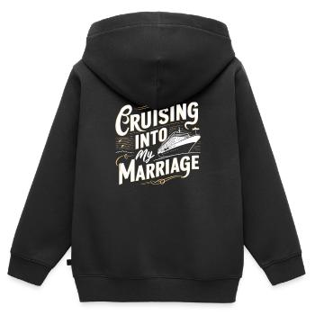 Cruise Married - Kids Premium Organic Zip-up Hoodie - black - Back - AI Model Kid Male (0cm)