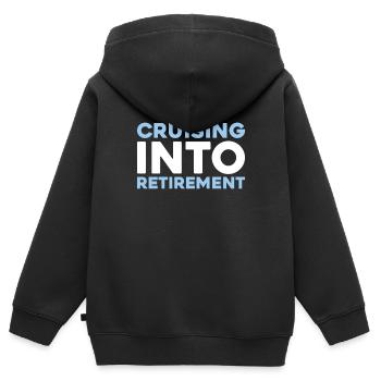 Kreuzfahrt - Kinder Premium Organic Zip Hoodie - Schwarz - Hinten - AI Model Kid Male (0cm)