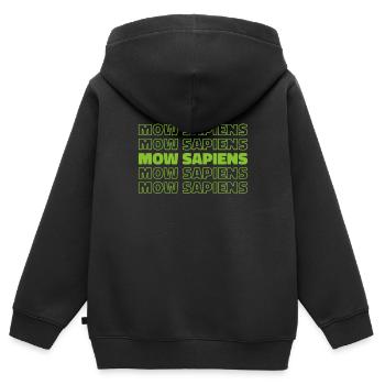 Lawn mower mowing - Kids Premium Organic Zip-up Hoodie - black - Back - AI Model Kid Male (0cm)