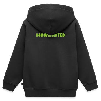 Rasenmäher Mähen - Kinder Premium Organic Zip Hoodie - Schwarz - Hinten - AI Model Kid Male (0cm)