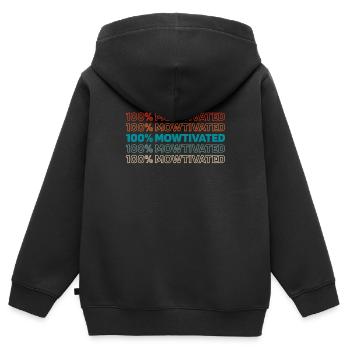 Rasenmäher Mähen - Kinder Premium Organic Zip Hoodie - Schwarz - Hinten - AI Model Kid Male (0cm)