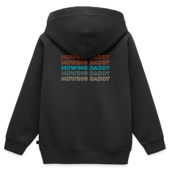 Rasenmäher Mähen - Kinder Premium Organic Zip Hoodie - Schwarz - Hinten - AI Model Kid Male (0cm)